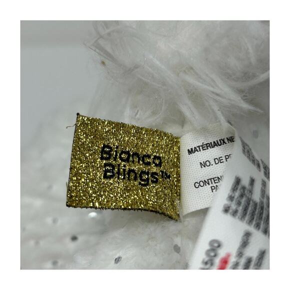 P.Lushes Pets Bianca Blings Dog Plush 6" Gund 2021 Stuffed Animal Toy White Blue - Picture 9 of 13